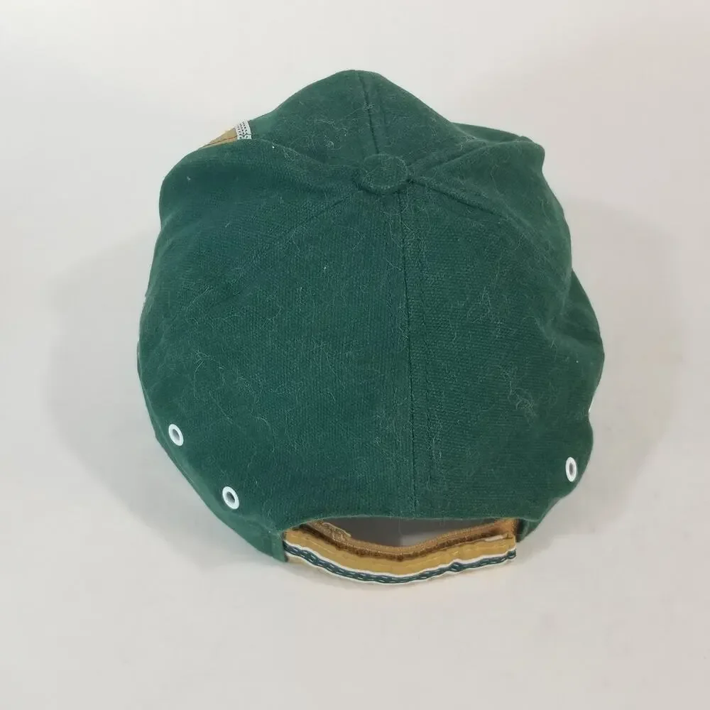 Puma Pro Line NF New York JetsCap Hat‎ Green Gold Strap Back flawed